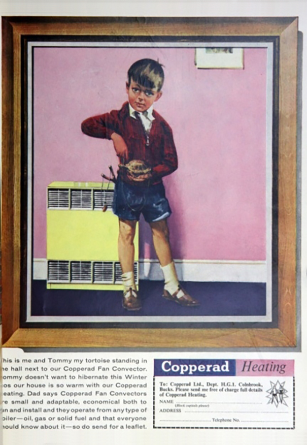 1963 Copperad Fan Convector Advertisement