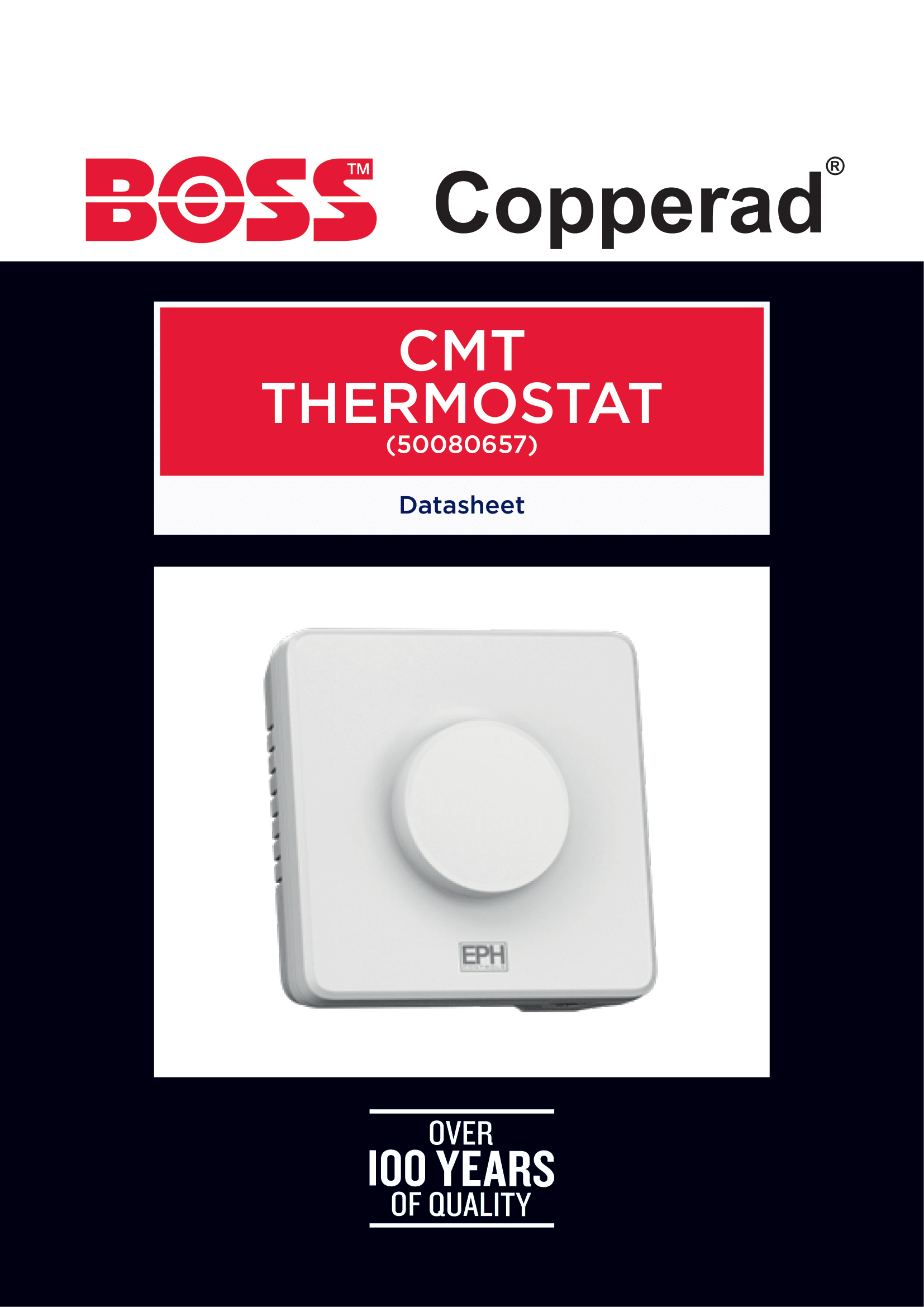 BOSS Copperad CMT Thermostat Datasheet (Issue 1)