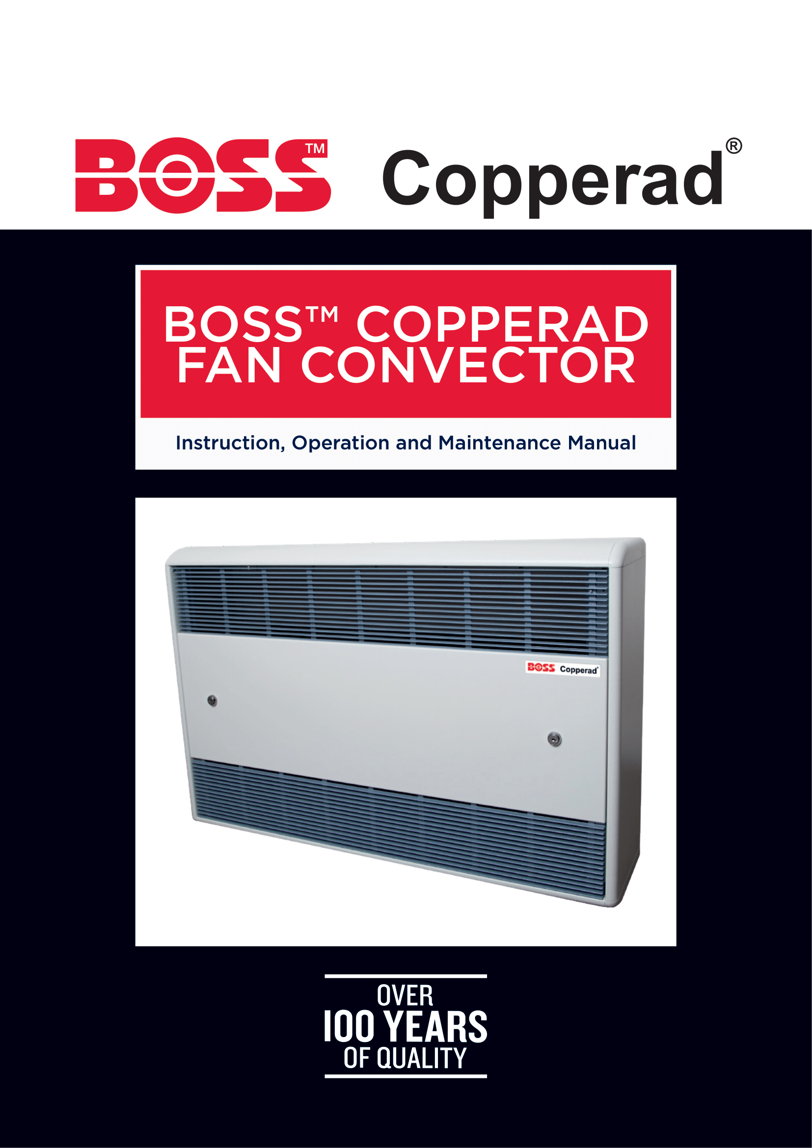 BOSS Copperad RT1-RT2 Thermostat Datasheet (Issue 1)
