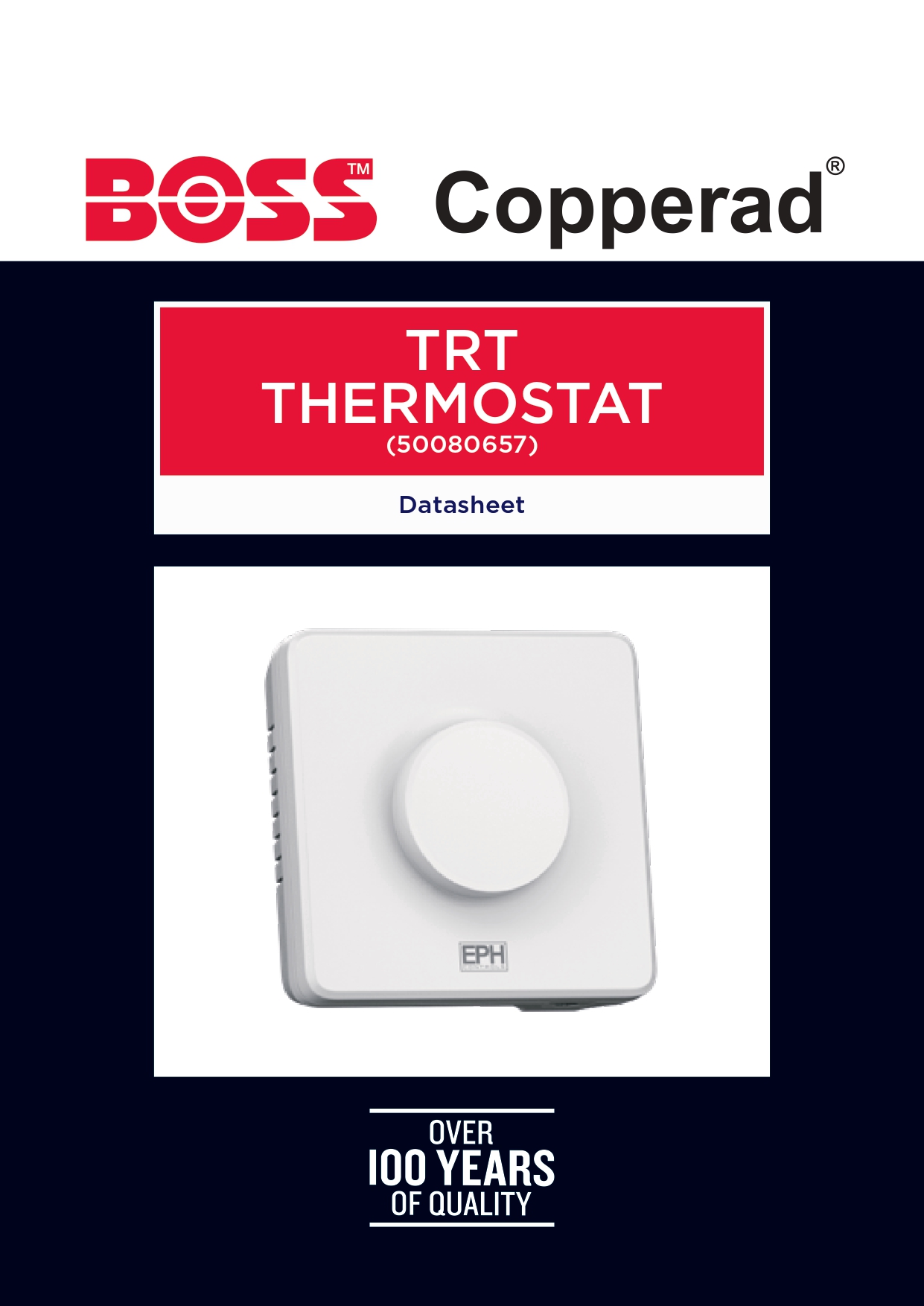 BOSS Copperad CMT Thermostat Datasheet (Issue 1)