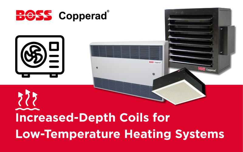 Increased-Depth Coils for Low-Temperature Heating Systems